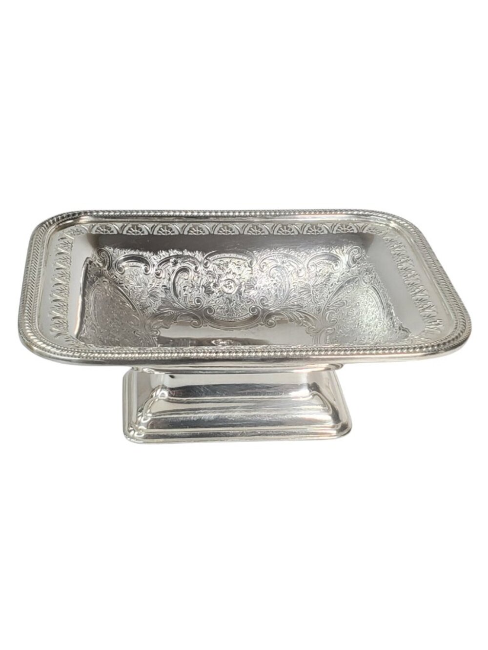 Vintage Barker Ellis Silver Plate Footed Candy/Nut/Trinket Dish